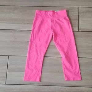 Justice pink crop leggings